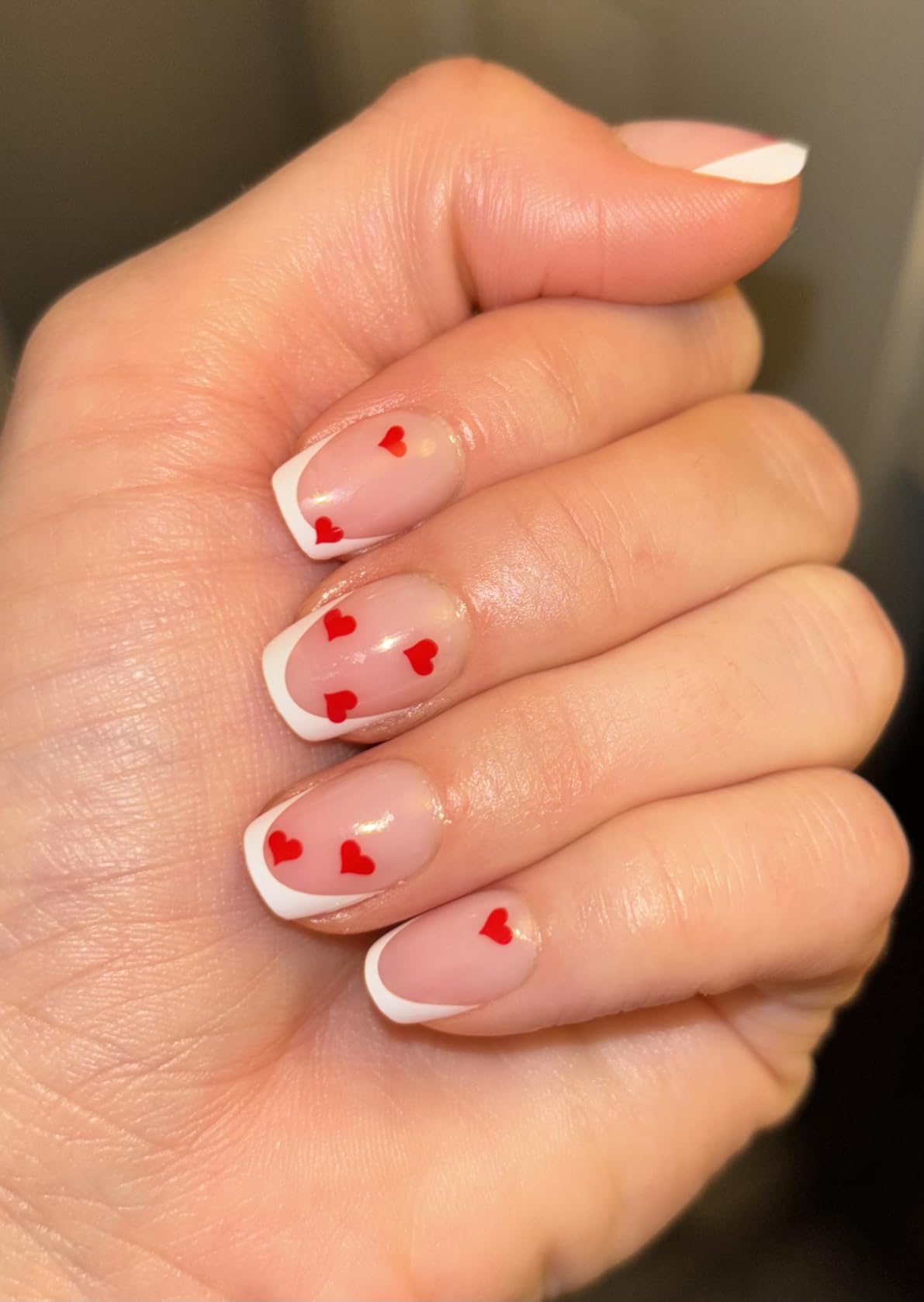 Love Spark Short Square Nails - Press On Nails