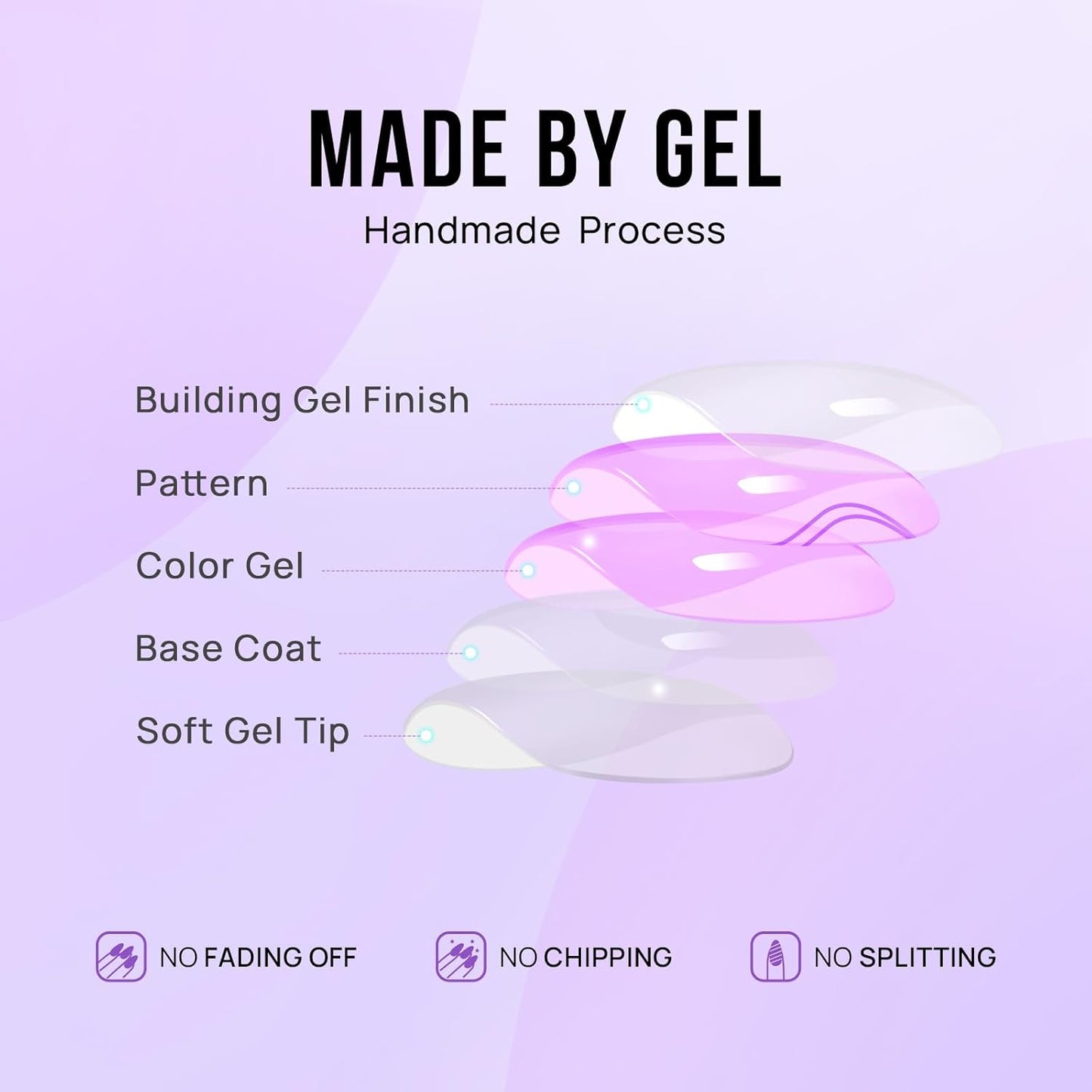 Love Spark Short Square Nails - Press On Nails