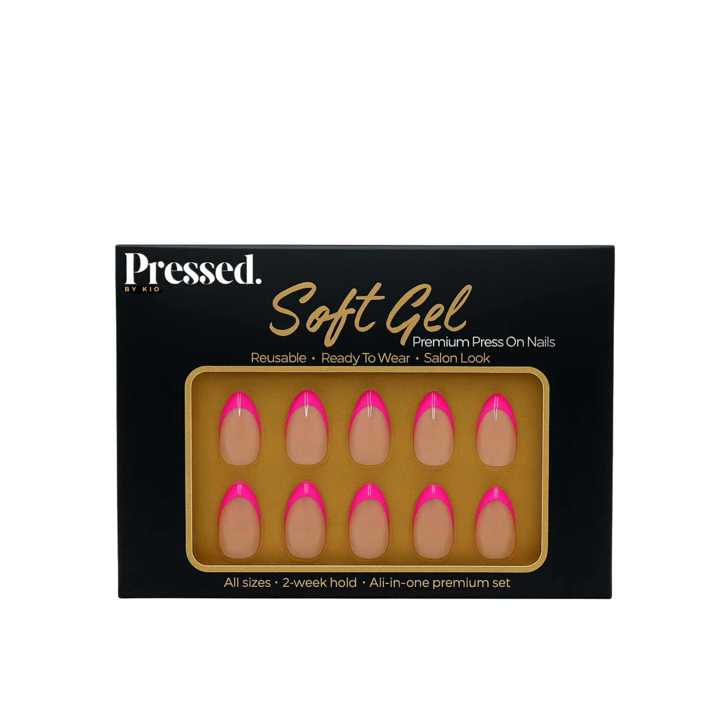 Barbie Kiss Almond Nails - Press On Nails