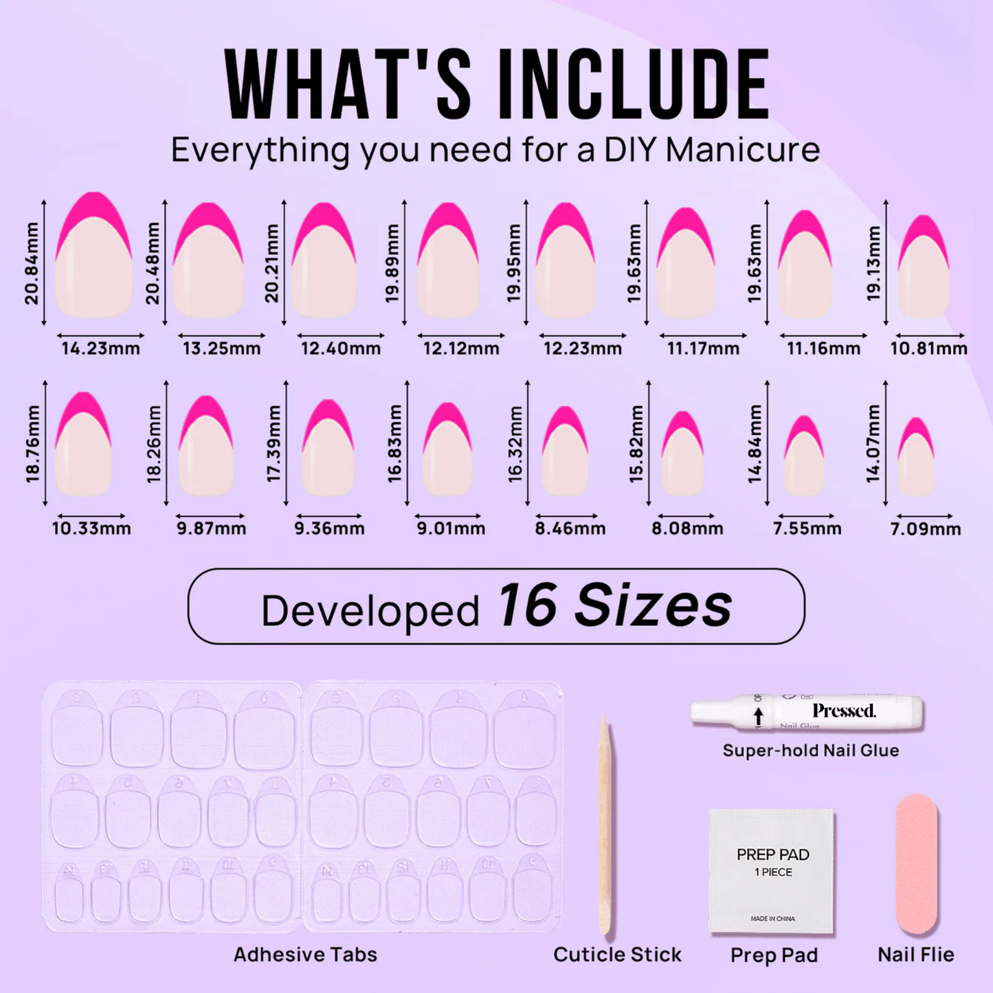 Barbie Kiss Almond Nails - Press On Nails