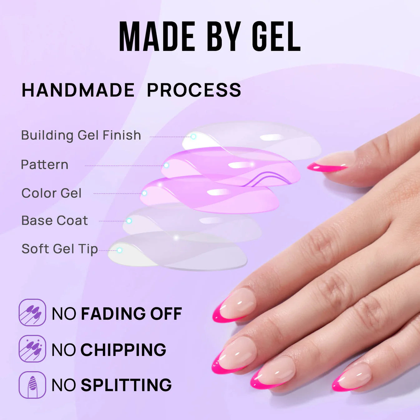 Barbie Kiss Almond Nails - Press On Nails