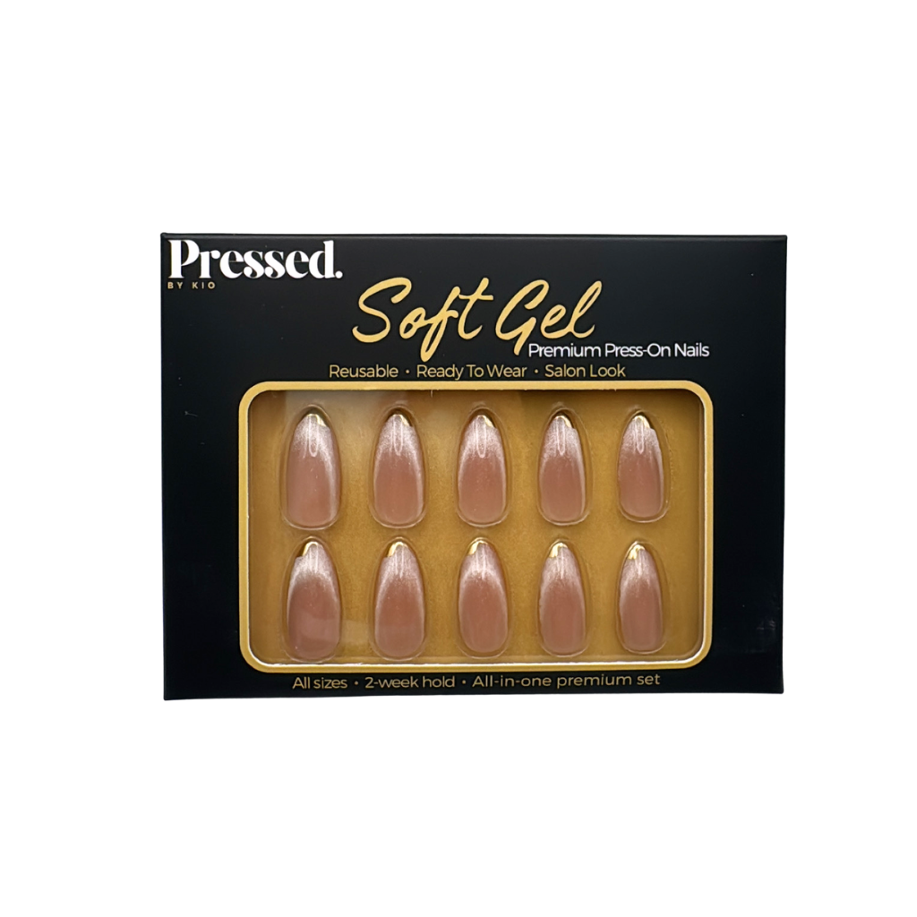 Champagne Toast Almond Nails - Press On Nails