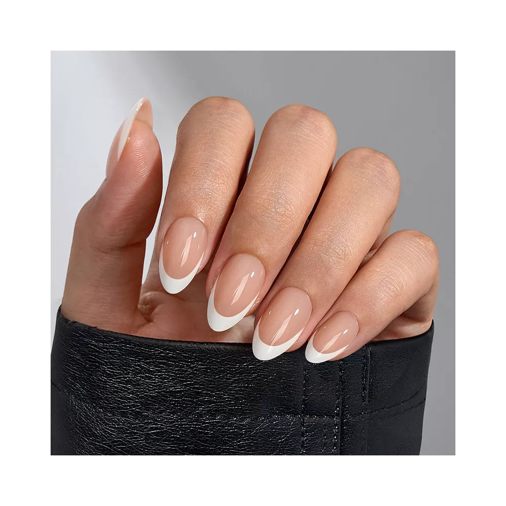 Classic French Almond Nails - Press On Nails