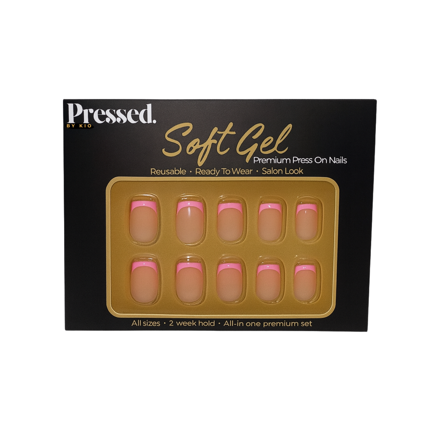 Pink Affair Short Square Nails - Press On Nails