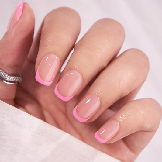 Pink Affair Short Square Nails - Press On Nails
