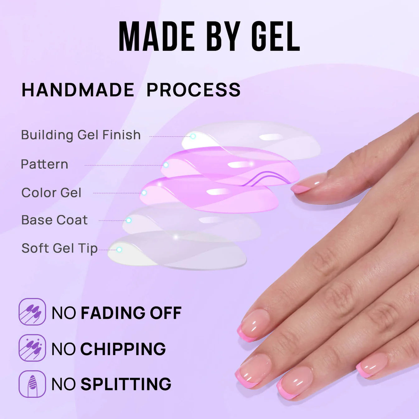 Pink Affair Short Square Nails - Press On Nails