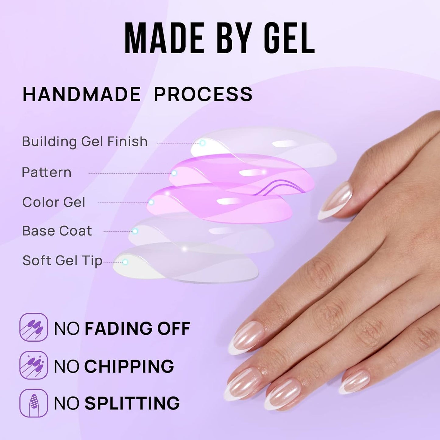 Vanilla Dream Almond Nails - Press On Nails