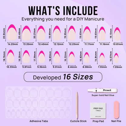 Barbie Kiss Almond Nails - Press On Nails