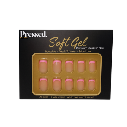 Pink Affair Short Square Nails - Press On Nails