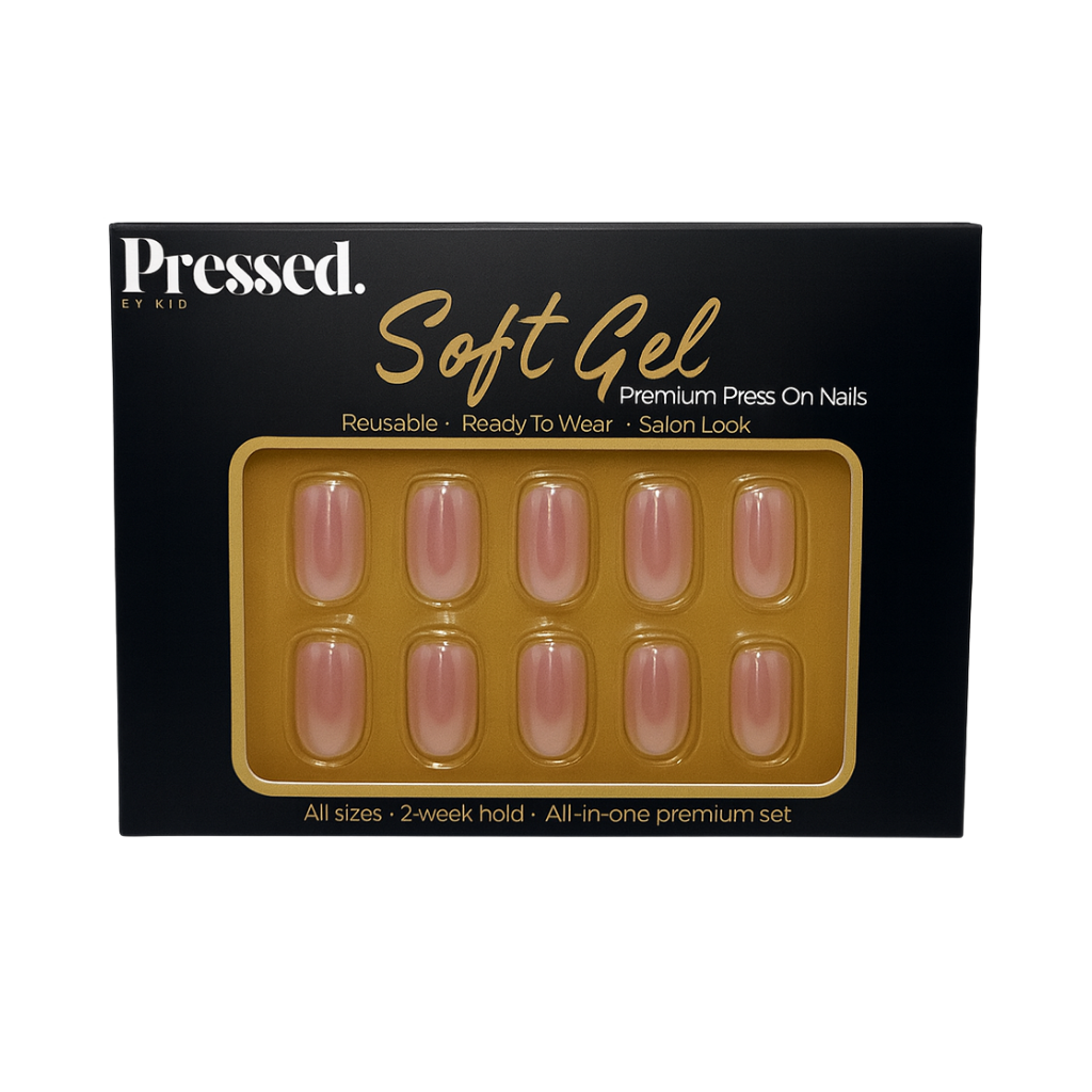 Rosé Glow Short Square Nails - Press On Nails