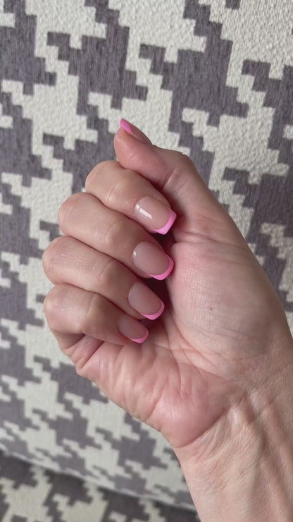 Pink Affair Short Square Nails - Press On Nails